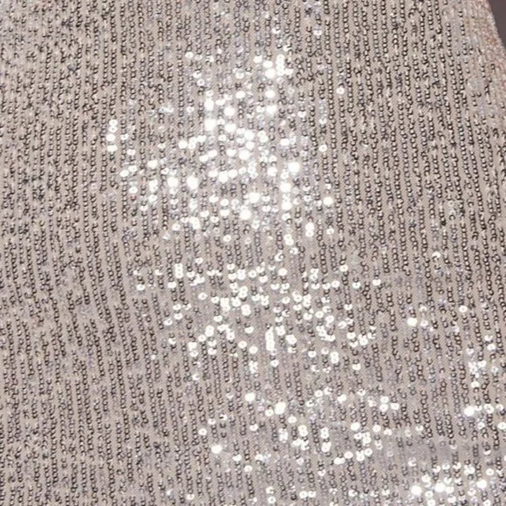 Sequin Sleeveless V-Neck Tassel Bodycon Mini Dress - Picture 10 of 11